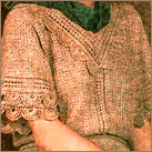 Льняная блузка и юбка с мережками - www.klubochek.org