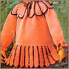 Платье с контрастной отделкой и круглым воротником - www.klubochek.org