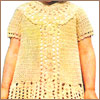Детское ажурное платье с короткими рукавами - www.klubochek.org