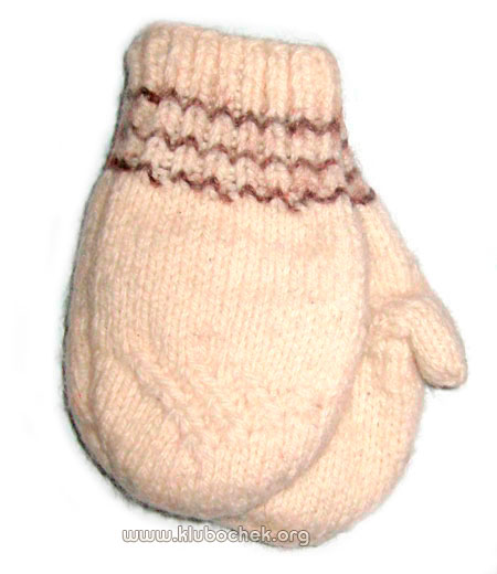 Теплые варежки для малыша (до 1 года) - www.klubochek.org